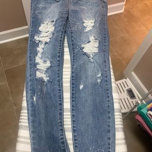 Judy Blue Distressed Jeans Light wash